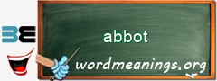 WordMeaning blackboard for abbot